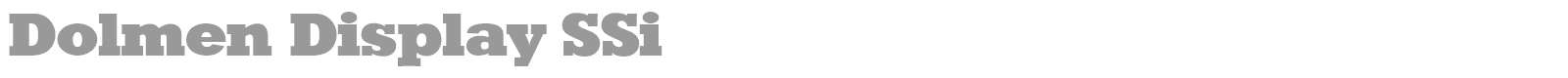 Dolmen Display SSi font preview